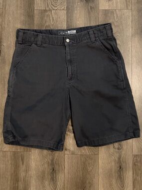 Carhartt Relaxed Fit Cargo Work Shorts Mens Size 36 Gray Carpenter Shorts